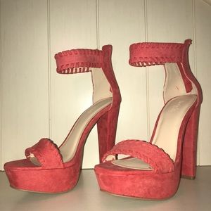 Charlotte Russe Coral Heels
